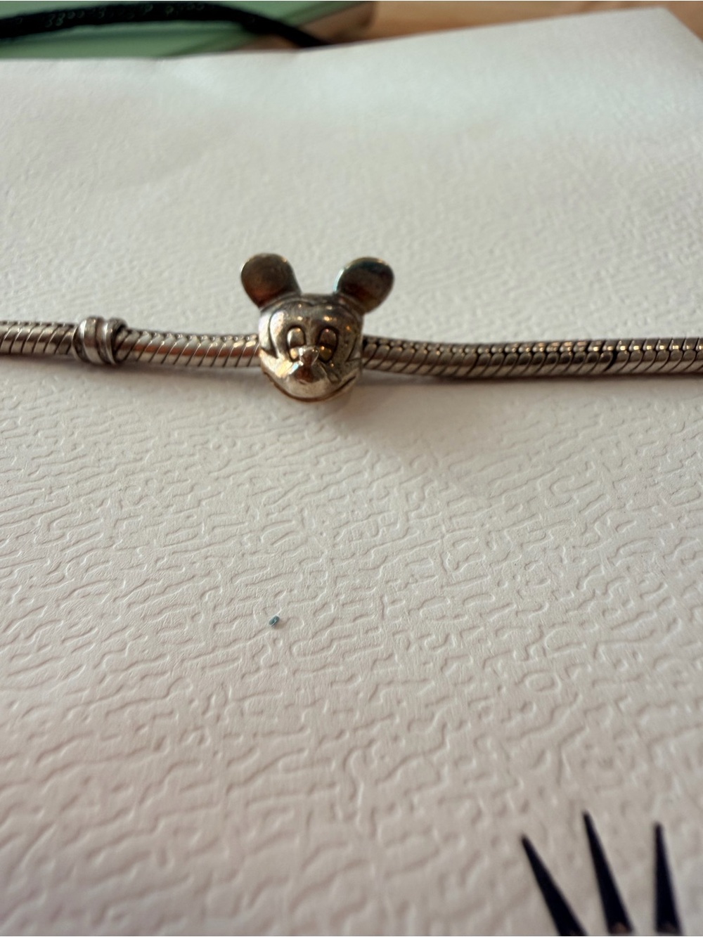 Pandora Silver Mickey Mouse Head Charm Bead